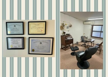 落ち着いた雰囲気のサロンでリラックスしてください。